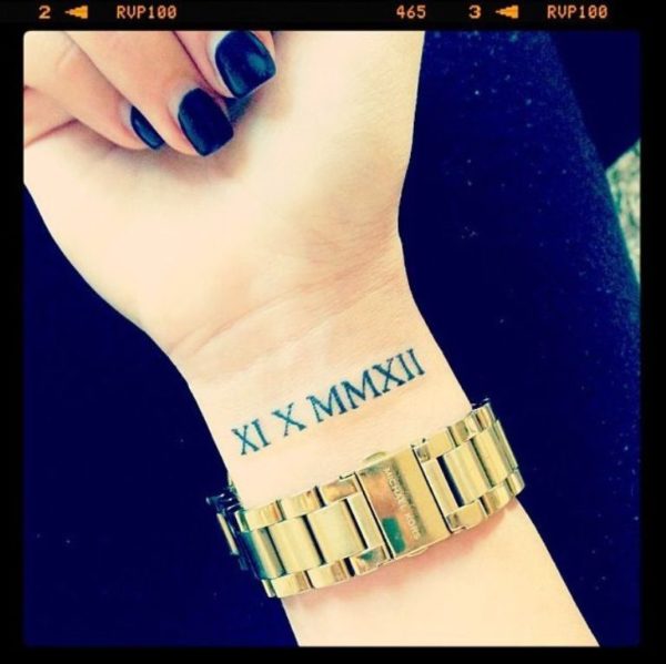 Roman Numbers Tattoo