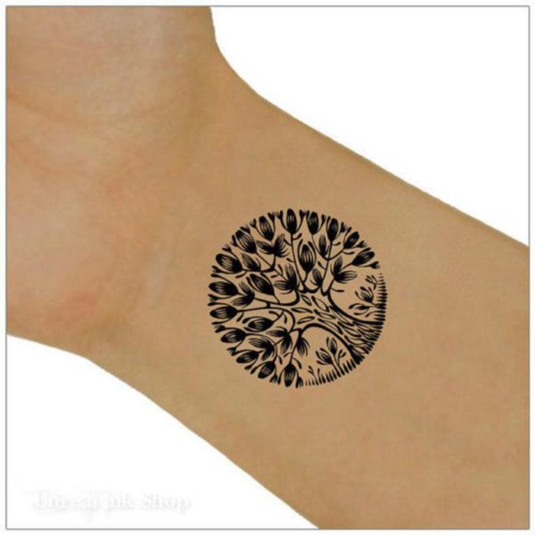 Round Tree Tattoo