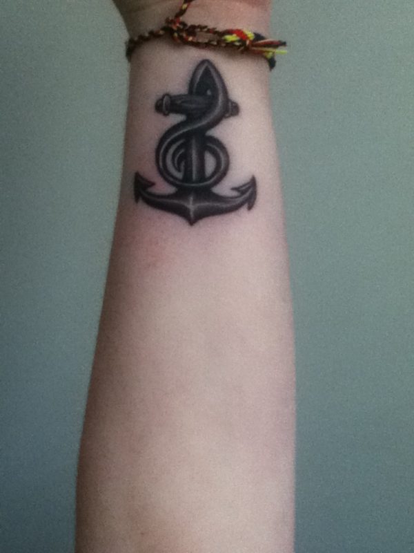 Shaquille Anchor Tattoo