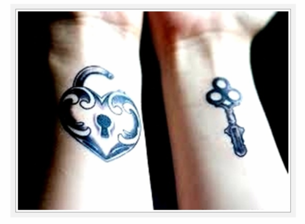 Simple Matching Couples Tattoo