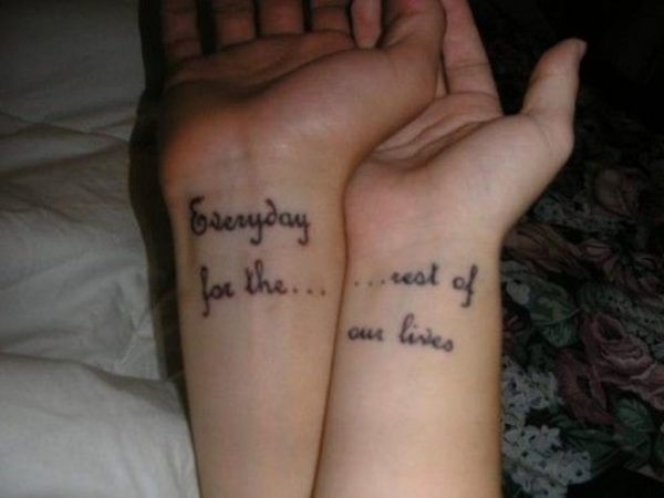 Simple  Wording Tattoo On Wrist