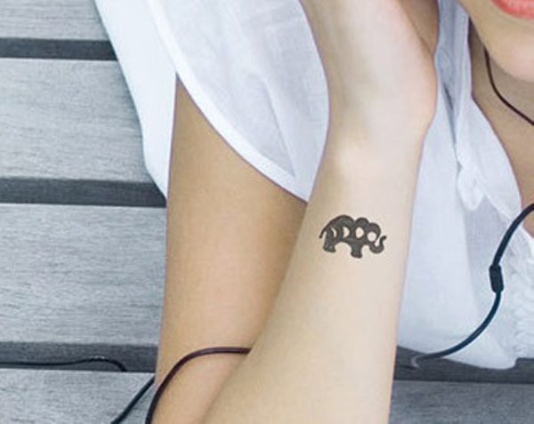 Simple Elephant Tattoo