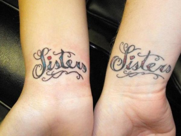 Sisters Tattoo On Wrist