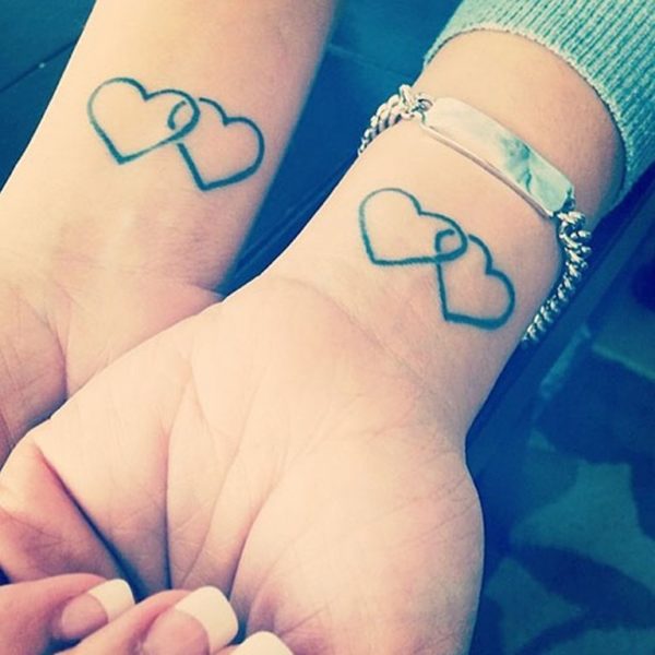 Hearts Tattoo On Wrist