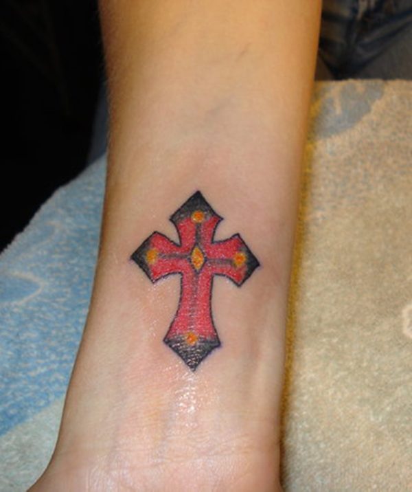 Graceful Cross Tattoo
