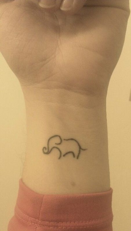 Small Elephant Tattoo