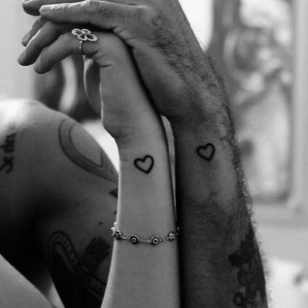 Small Heart Tattoo On Wrist
