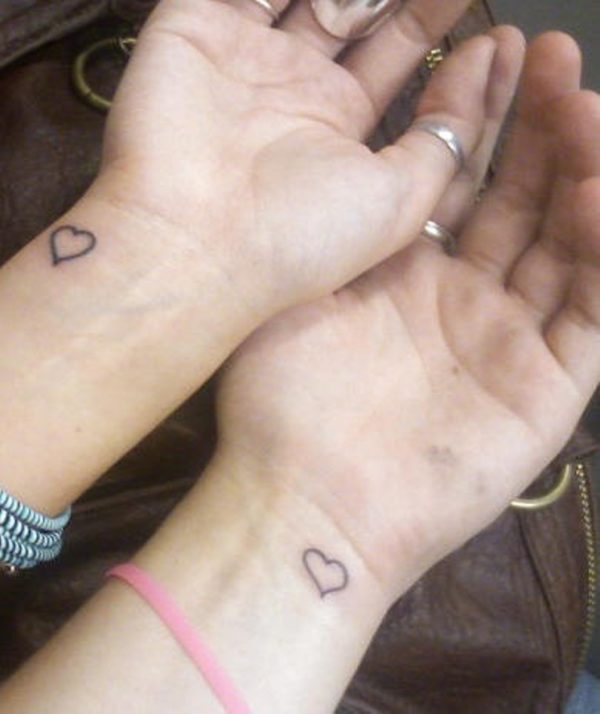 Small Matching Heart Tattoo