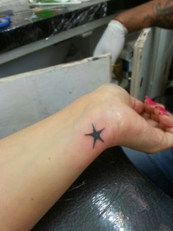 Small Star Tattoo On Wrist