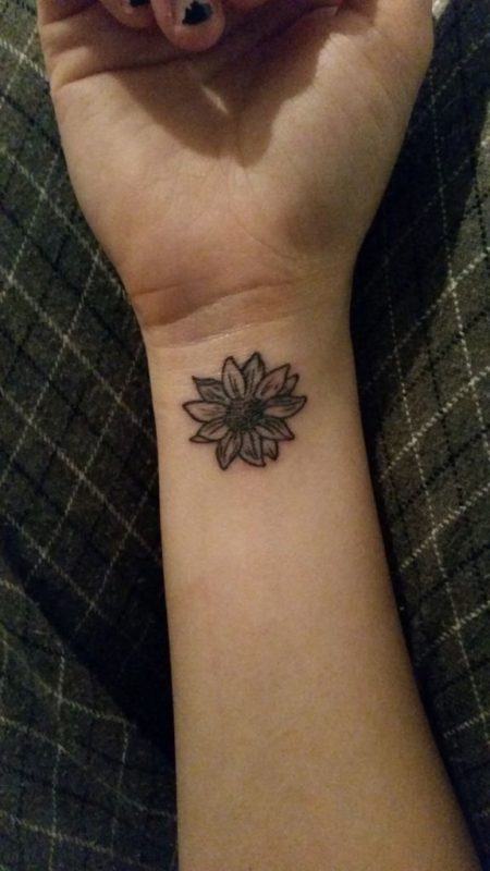 Small Sunflower Tattoo