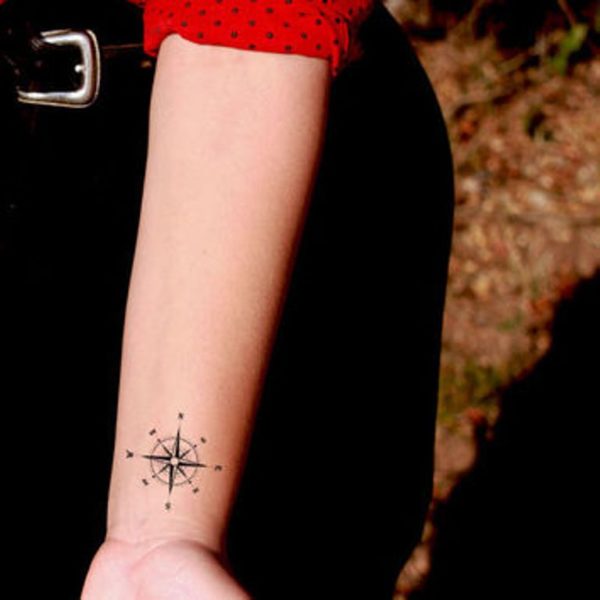 Small compass Tattoo 