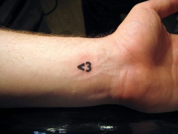 Small Heart Tattoo On Wrist