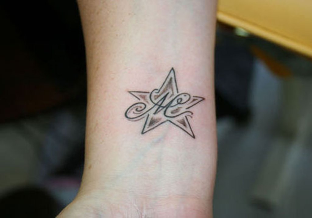 40 Stylish Wrist Initials Tattoos