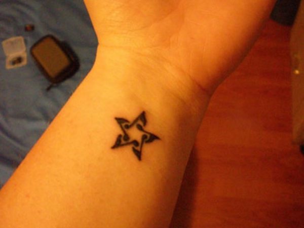 Star Tattoo On Wrist