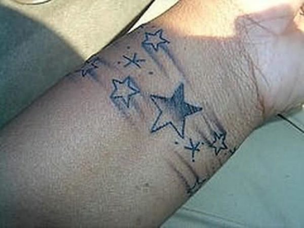 Stars Tattoos Designs On Wrist