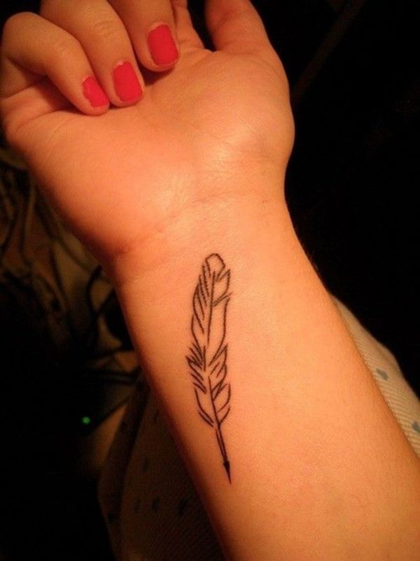 Stunning Feather Tattoo