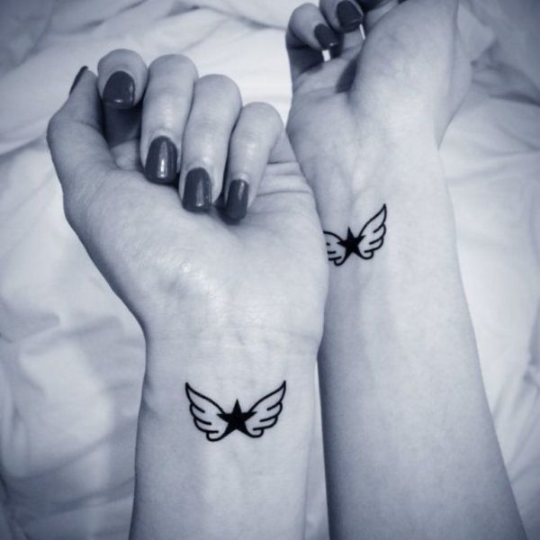Stylish Angel Wings Tattoo