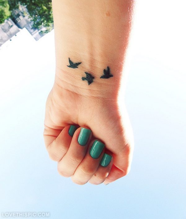 Stylish Birds Tattoo