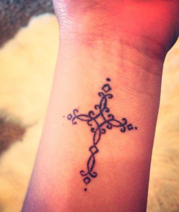 Stylish Cross Tattoo