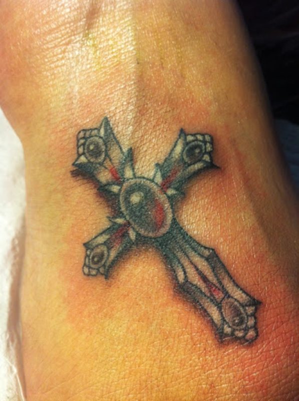 Stylish Cross Tattoo