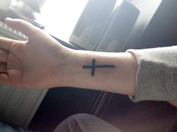 Stylish Cross Tattoo