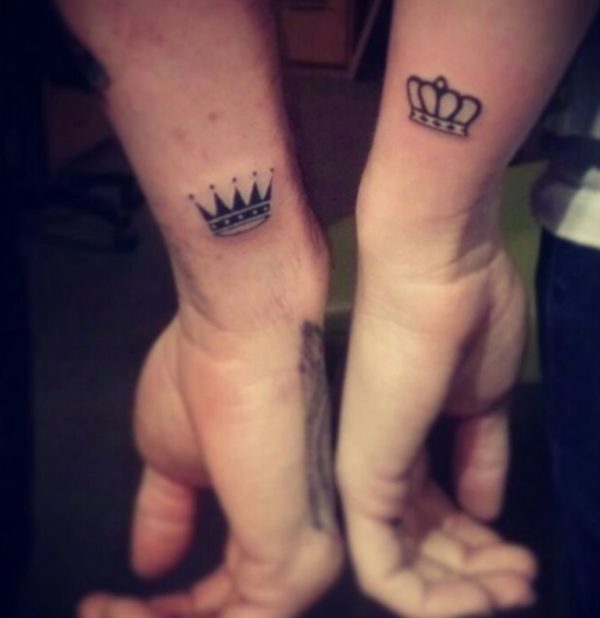 Stylish Crown Tattoo Design