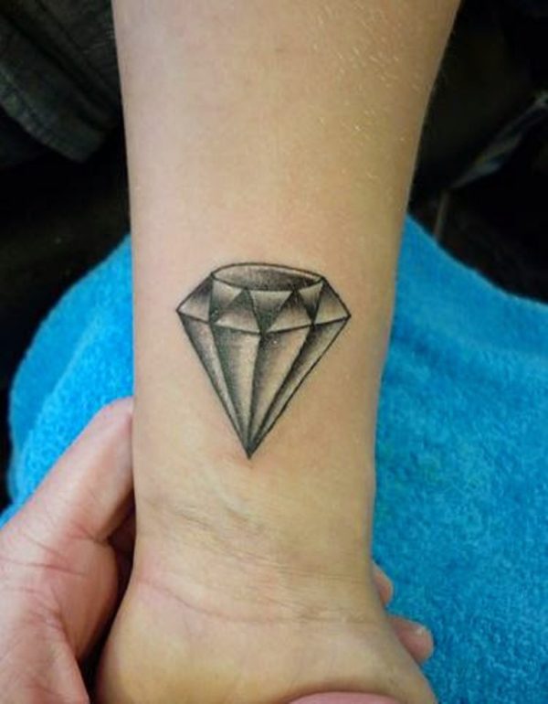 Stylish Diamond Tattoo Design