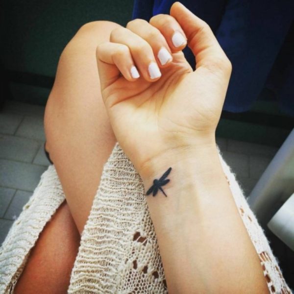 Stylish Dragonfly Tattoo