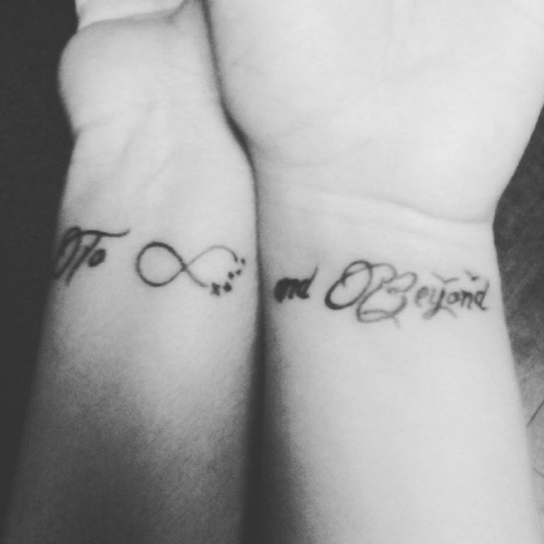 Stylish Infinity Tattoo On Wrist