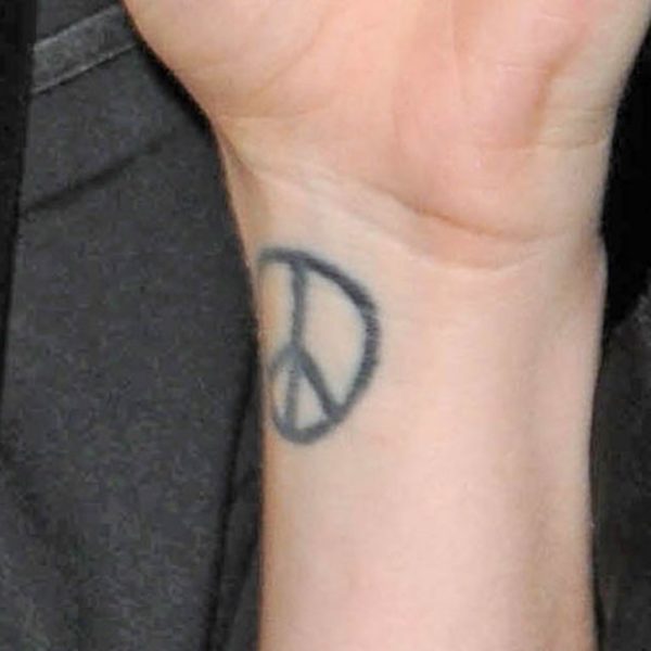 Stylish Peace Tattoo