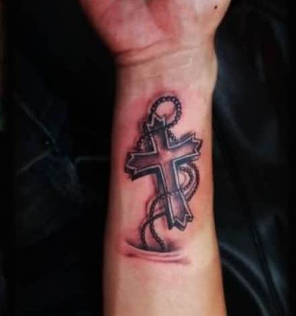 Stylish Rosary Tattoo