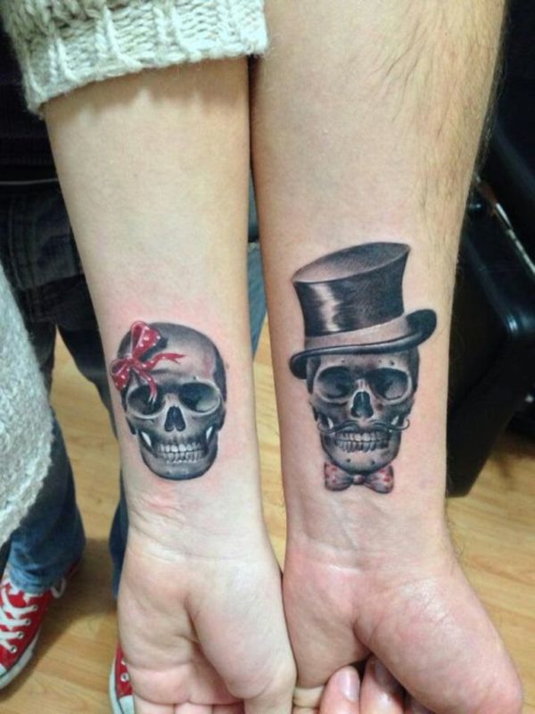 Sugar Skull Wrist Tattoo