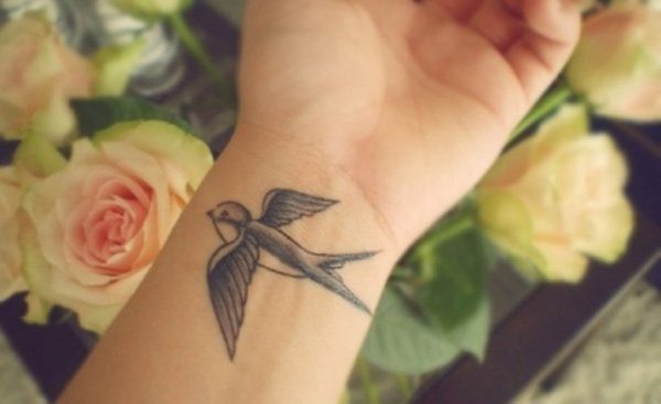 Swallow Tattoo On Wrist