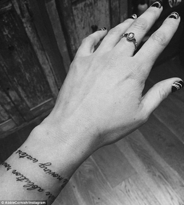 Text Tattoo On Wrist