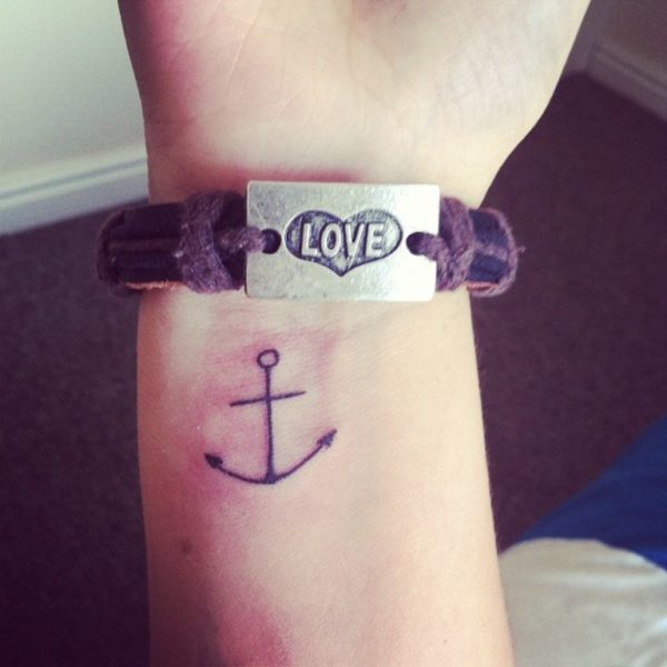 Tiny Anchor Tattoo