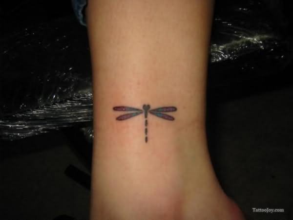 Tiny Dragonfly Tattoo