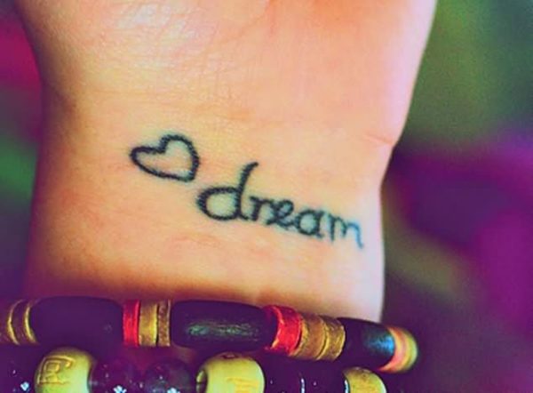 Tiny Dream Heart Tattoo