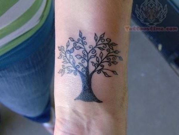 Tree Tattoo On Wrist