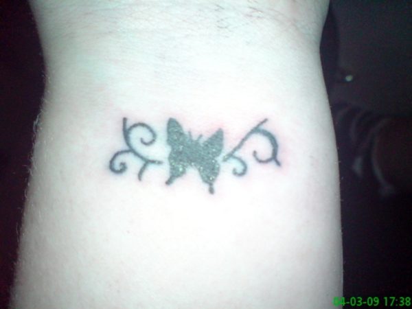 Tribal Butterfly Tattoo Design