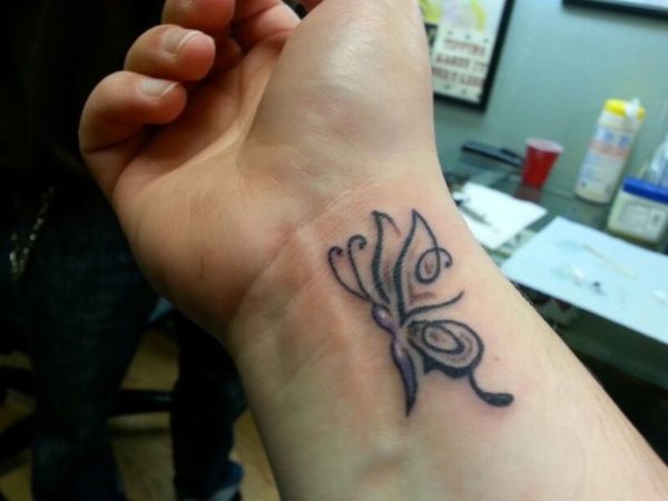 Tribal Butterfly Tattoo