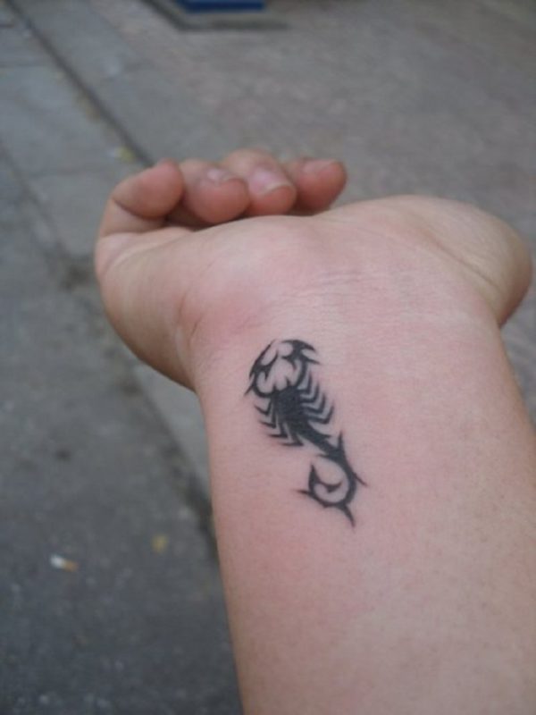 Tribal Scorpion Tattoo