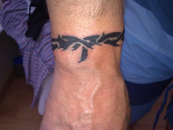 Tribal Wrist Band Tattoo