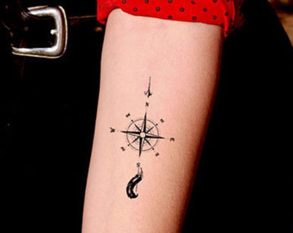 Unique Compass Tattoo