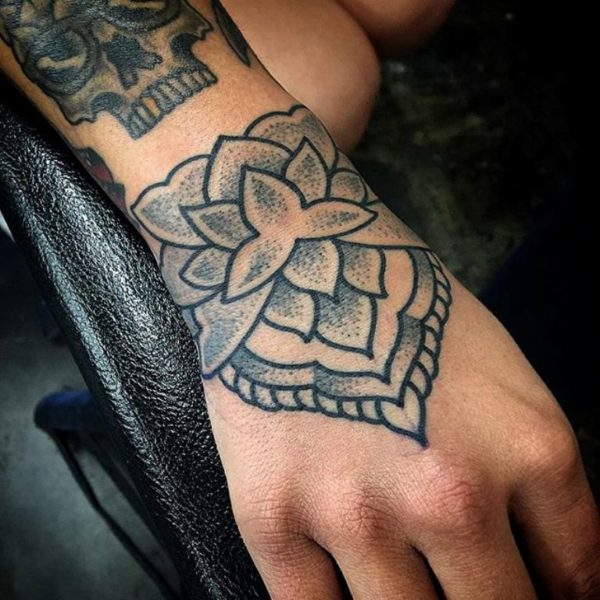 Unique Lotus Flower Tattoo