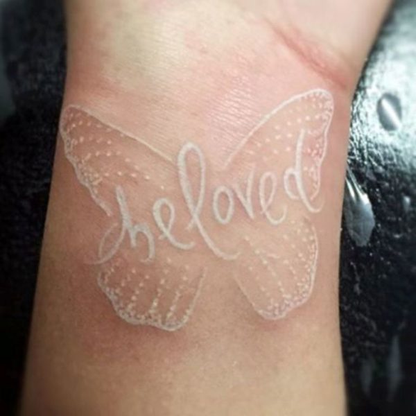 White Butterfly Tattoo