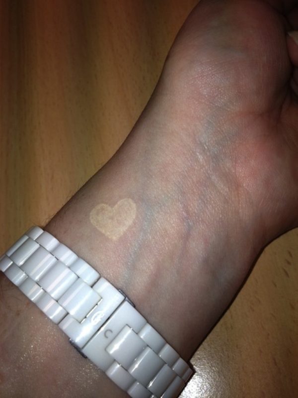 White Heart Tattoo