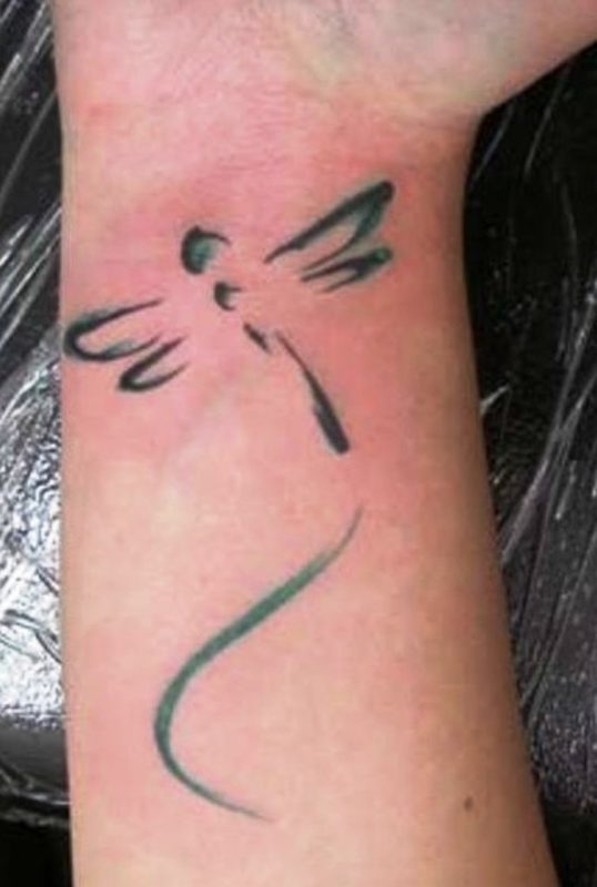 Wonderful Dragonfly Tattoo Design