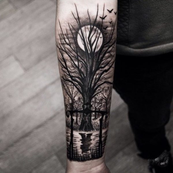 Wonderful Tree Tattoo Design