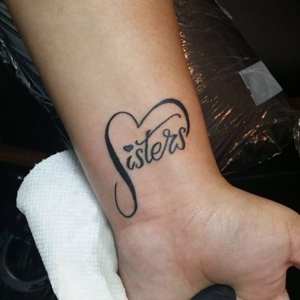 Wording And Infinity Tattoo