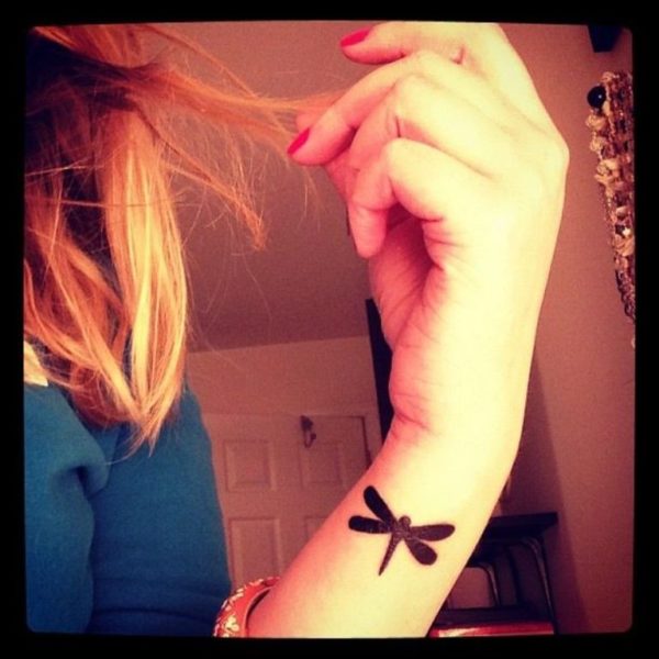 Wrist Dragonfly Tattoo